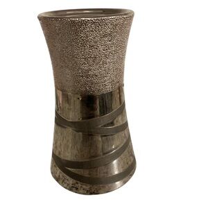 Bowery Silver Candle Holder Spiral